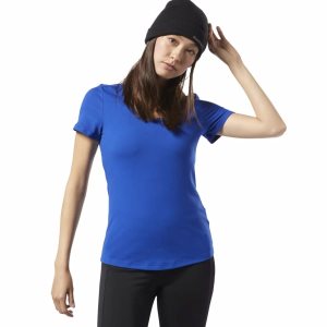 Reebok Workout Ready Speedwick T Shirt Damen - Blau - DE 948-DRU